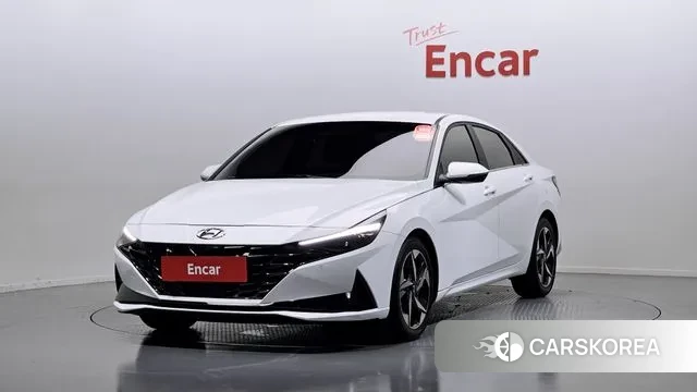 Hyundai Avante (CN7) 2023 Белый из Кореи