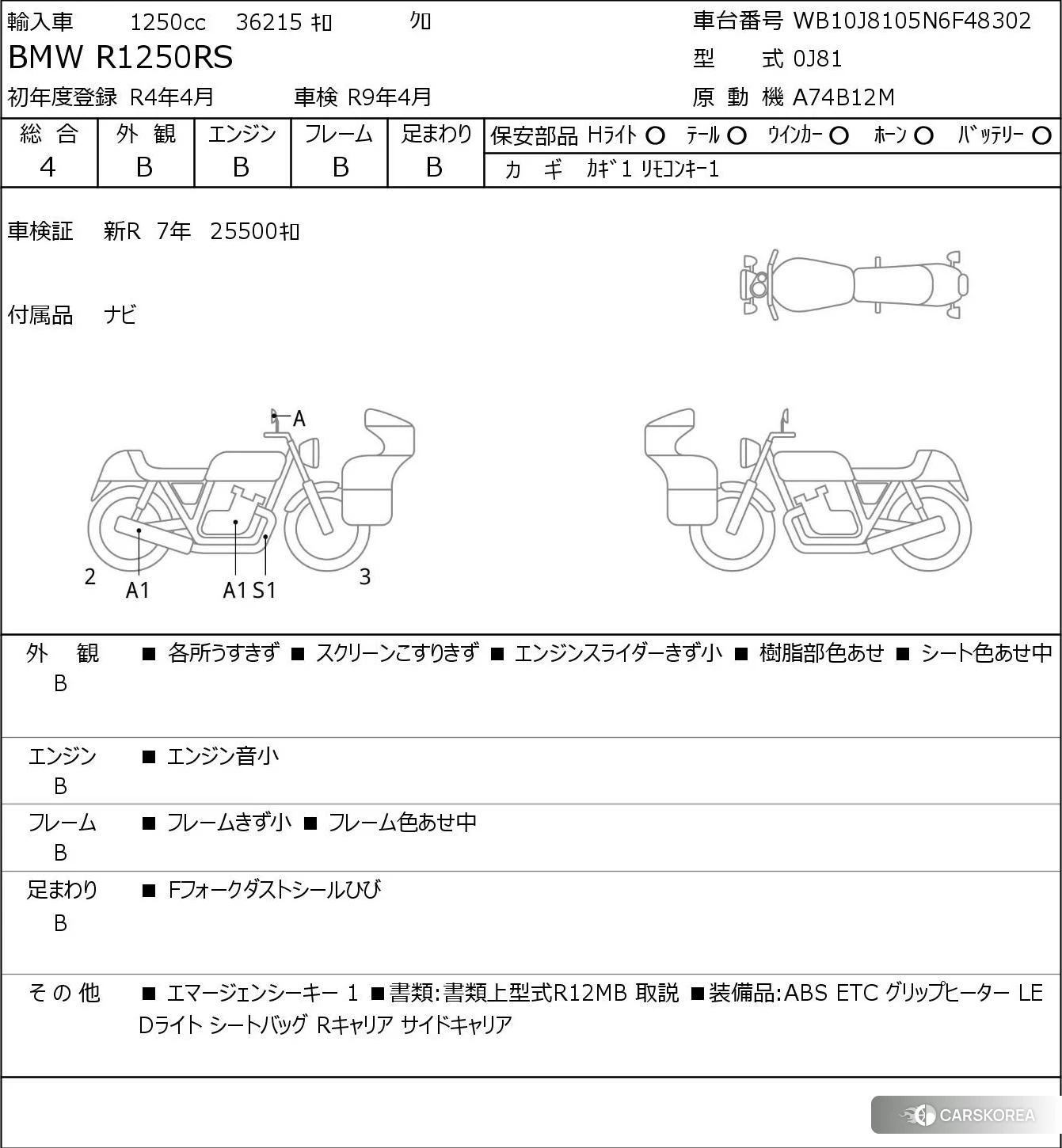 Проданный BMW R1250RS 2022 из Японии, фото 5