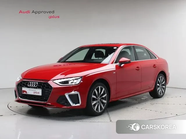 Audi A4 (B9) 2023 Красный из Кореи