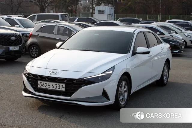 Hyundai Avante (CN7) 2020 Белый из Кореи