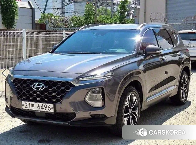 Hyundai Santa Fe TM 2018 Серебристо-серый из Кореи