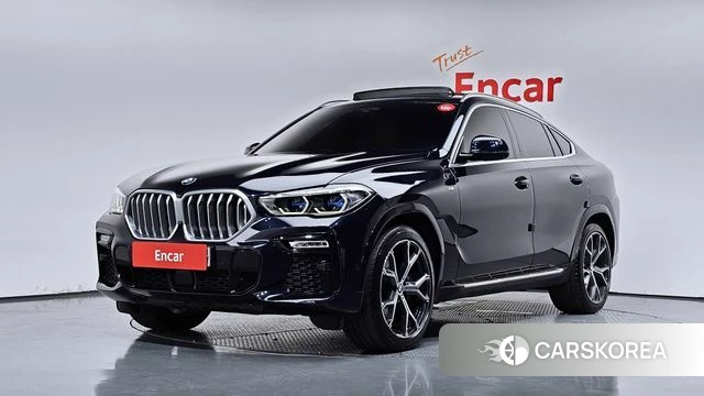BMW X6 (G06) 2020 Черный из Кореи