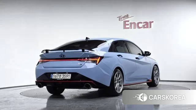 Hyundai Avante (CN7) 2022 Небесно-голубой из Кореи