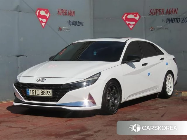 Hyundai Avante (CN7) 2021 Белый из Кореи