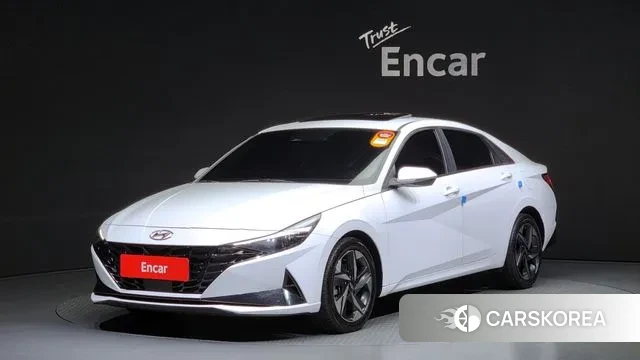 Hyundai Avante (CN7) 2021 Белый из Кореи