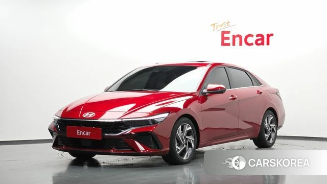 Hyundai The New Avante Hybrid (CN7) 2025 Красный из Кореи