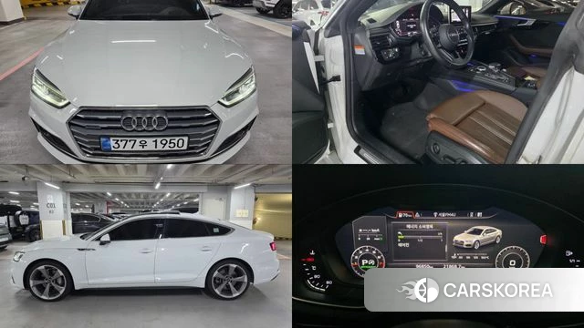 Audi A5 (F5) 2019 Белый из Кореи