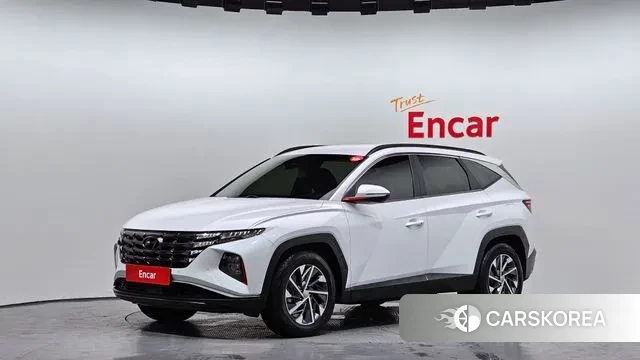 Hyundai Tucson Hybrid (NX4) 2021 Белый из Кореи