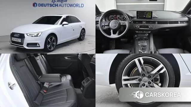 Audi A4 (B9) 2019 Белый из Кореи
