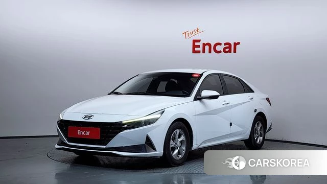 Hyundai Avante (CN7) 2021 Белый из Кореи