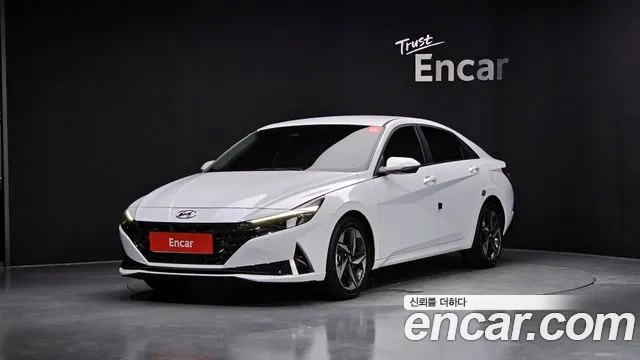 Hyundai Avante (CN7) 2021 Белый из Кореи