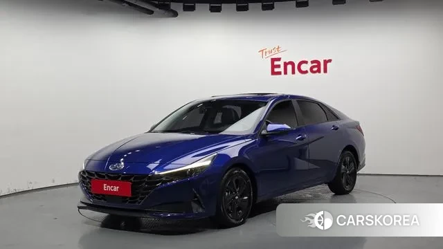 Hyundai Avante Hybrid (CN7) 2021 Синий из Кореи