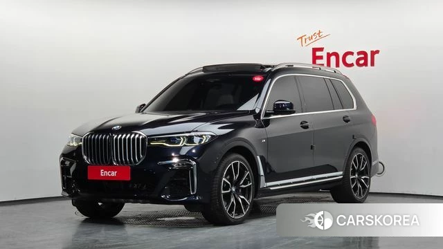 BMW X7 (G07) 2021 Черный из Кореи