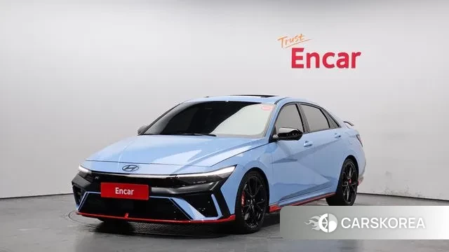 Hyundai The New Avante (CN7) 2025 Небесно-голубой из Кореи