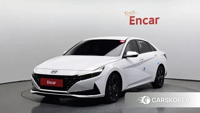 Hyundai Avante Hybrid (CN7) 2023 Белый из Кореи