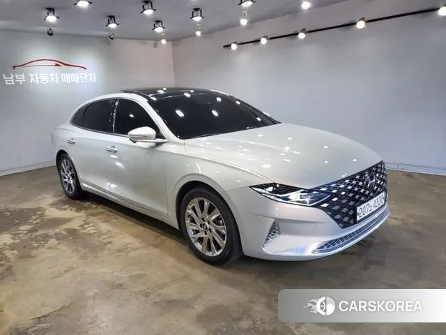 Hyundai The New Grandeur IG Hybrid 2020 Светло-серебряный цвет из Кореи