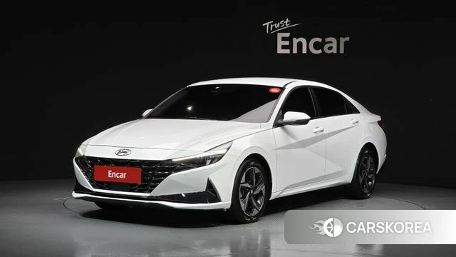 Hyundai Avante (CN7) 2021 Белый из Кореи