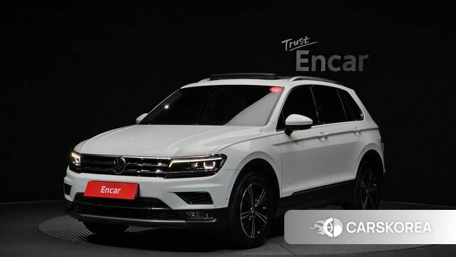 Volkswagen Tiguan second Generation 2020 Белый из Кореи
