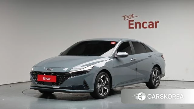 Hyundai Avante (CN7) 2021 Серебристо-серый из Кореи