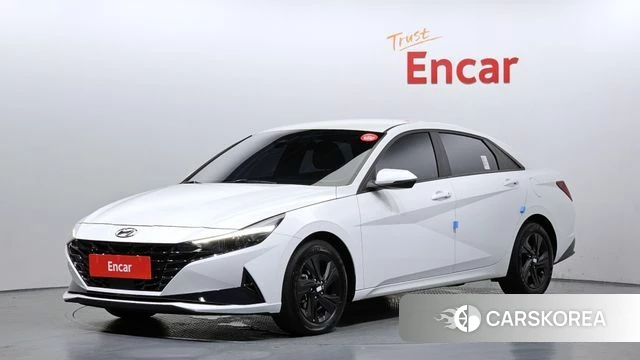 Hyundai Avante Hybrid (CN7) 2023 Белый из Кореи