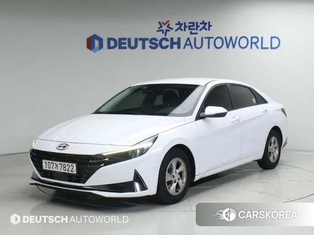 Hyundai Avante (CN7) 2021 Белый из Кореи
