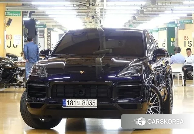 Porsche Cayenne (PO536) 2023 Синий из Кореи