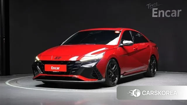 Hyundai Avante (CN7) 2022 Красный из Кореи