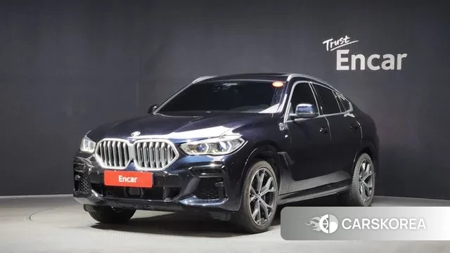 BMW X6 (G06) 2022 Черный из Кореи