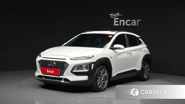 Hyundai Kona Hybrid 2019 Белый из Кореи