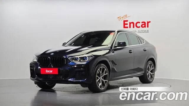 BMW X6 (G06) 2022 Черный из Кореи