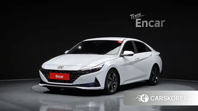 Hyundai Avante (CN7) 2022 Белый из Кореи