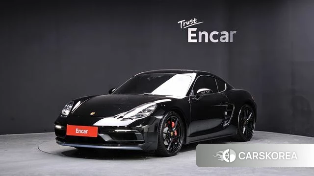 Porsche 718 Cayman 2018 Черный из Кореи