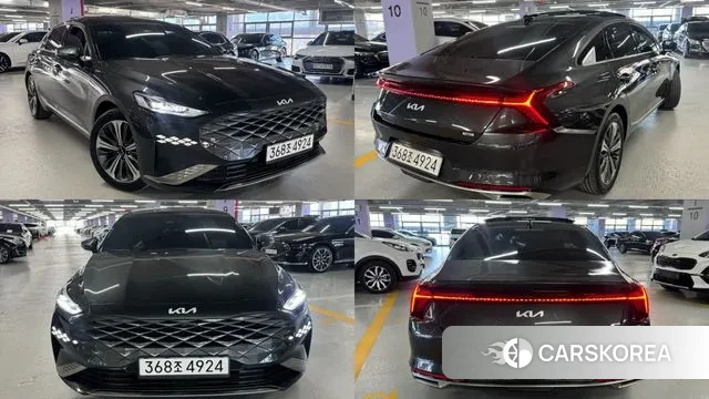 Kia K8 Hybrid 2021 Серый из Кореи