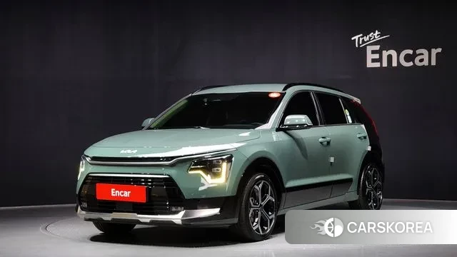 Kia Di Ol Nu Niro 2022 Темно-зеленый из Кореи
