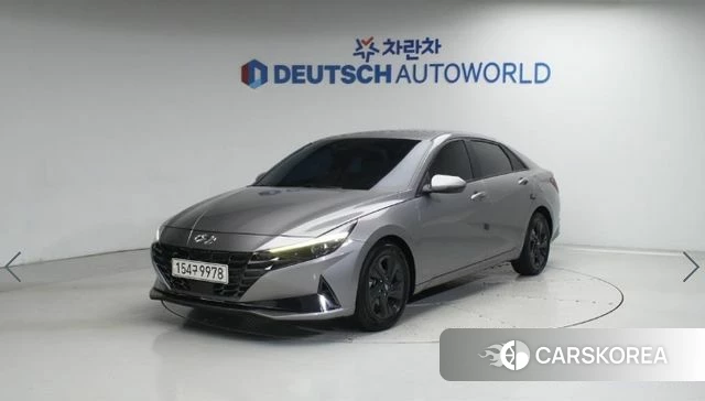 Hyundai Avante Hybrid (CN7) 2020 Серебристо-серый из Кореи