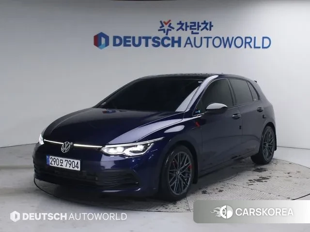 Volkswagen Golf 8th Generation 2022 Синий из Кореи