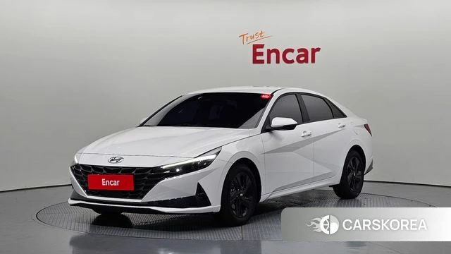 Hyundai Avante Hybrid (CN7) 2023 Белый из Кореи