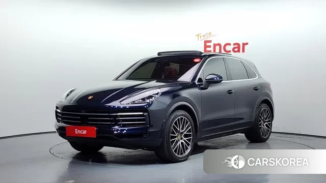 Porsche Cayenne (PO536) 2022 Синий из Кореи
