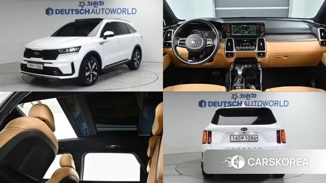Kia Sorento 4th Generation 2021 Белый из Кореи