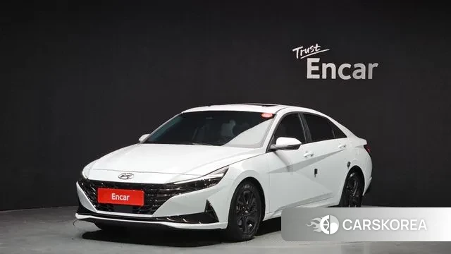 Hyundai Avante (CN7) 2022 Белый из Кореи