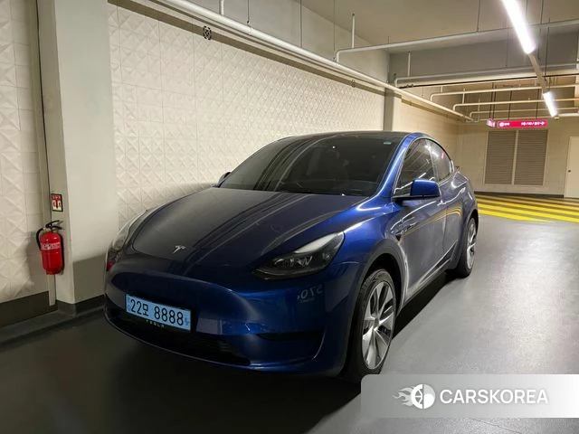 Tesla Model Y 2023 Синий из Кореи