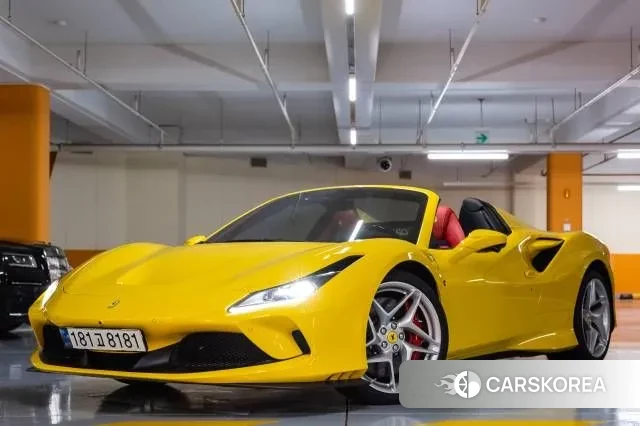 Ferrari F8 Spider 2021 Желтый из Кореи