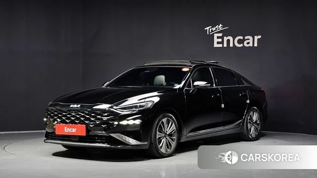 Kia K8 Hybrid 2021 Черный из Кореи