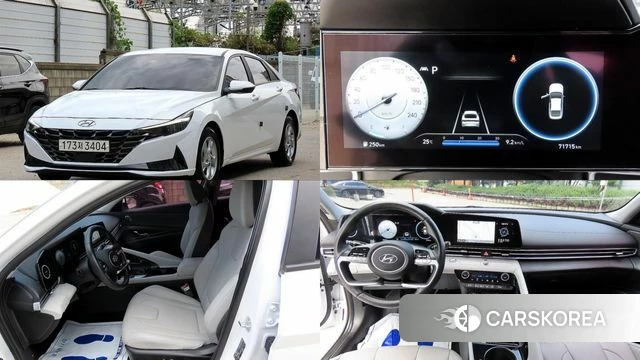Hyundai Avante (CN7) 2020 Белый из Кореи