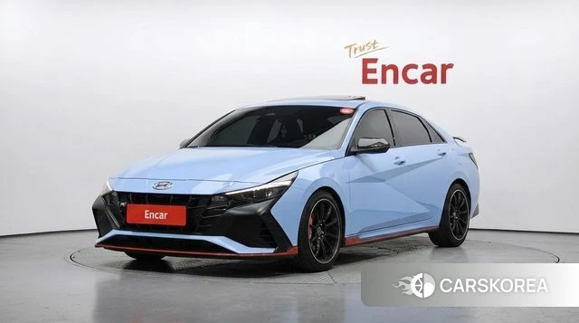 Hyundai Avante (CN7) 2023 Синий из Кореи