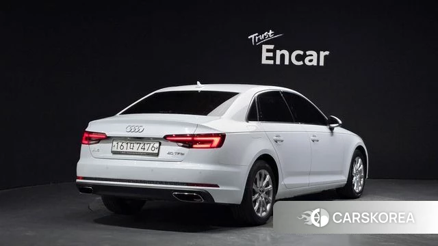 Audi A4 (B9) 2019 Белый из Кореи