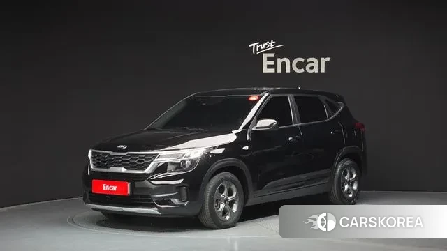 Kia Seltos 2021 Черный из Кореи