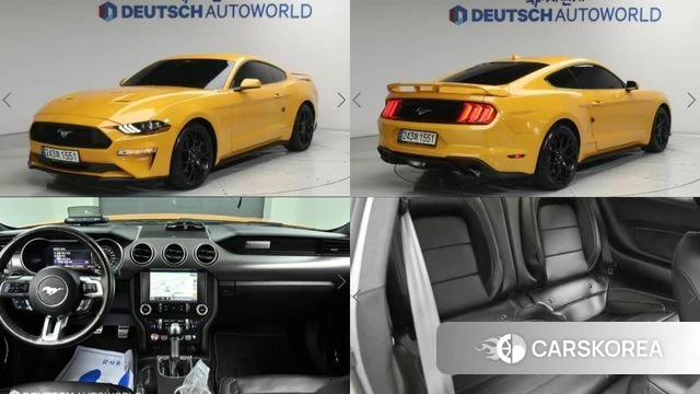 Ford Mustang 2022 Желтый из Кореи