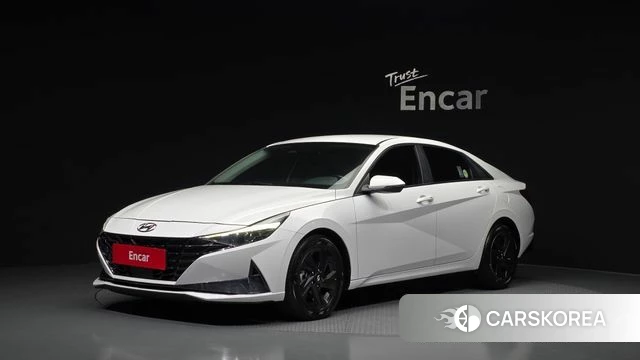 Hyundai Avante Hybrid (CN7) 2021 Белый из Кореи