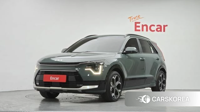 Kia Di Ol Nu Niro 2023 Темно-зеленый из Кореи